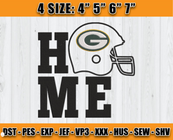 Green Bay Packers Home Embroidery Design, Packers Embroidery, Football Embroidery, Machine Enbroidery, D23- Clasquinsvg