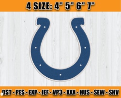 NFL Indianapolis Colts embroidery files, Indianapolis Colts Embroidery Designs, NFL Teams, Machine Embroidery Pattern, D