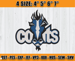 NFL Indianapolis Colts embroidery files, Indianapolis Colts Embroidery Designs, NFL Teams, Sport Embroidery, D10Goldston