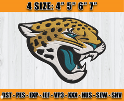NFL Jacksonville Jaguars embroidery files, Jacksonville Jaguars Embroidery Designs, NFL Teams, Sport Embroidery, D1 - Cl