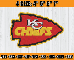 Logo Kansas City Chiefs Embroidery Designs, NFL embroidery, logo sport embroidery,Embroidery Design, , D5 - Clasquinsvg
