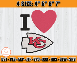I Love Chiefs Embroidery Design, Chiefs Embroidery, Sport Embroidery, Football Embroidery Design, D28 - Clasquinsvg