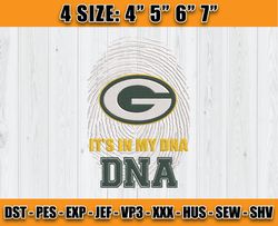 It's My DNA Packers Embroidery Design, Green Bay Packers Embroidery, Football Embroidery Design, Embroidery Patterns, D2