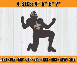 New Orleans Saints Man Embroidery, New Orleans Saints Embroidery, Packers Logo, Sport Embroidery