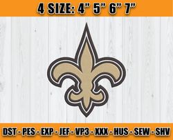 New Orleans Saints Embroidery Designs, NFL Embroidery Designs, NFL Saints Embroidery, Digital Download