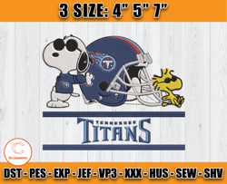 Tennessee Titans Snoopy Embroidery Design, Snoopy Embroidery, Tennessee Titans Embroidery, Embroidery Patterns