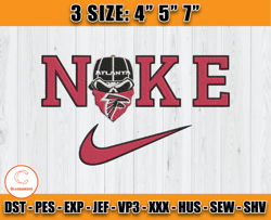 Atlanta Falcons Nike Embroidery Design, Brand Embroidery, NFL Embroidery File, Logo Shirt 103