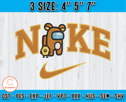 Nike x Browmn Among Us Embroidery, Nike Disney Embroidery, Embroidery pattern