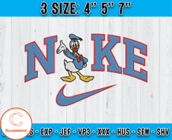 nike x donal embroidery, donald duck embroidery, applique embroidery designs