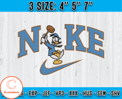 Nike X Donal embroidery, Donald embroidery, Disney Character embroidery