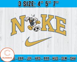Nike X Donal Play Football, Donald Duck embroidery, Cartoon Characters Embroidery
