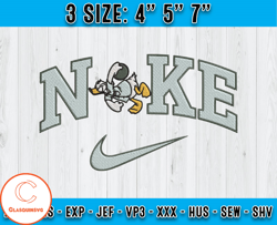 Donald Duck embroidery, Nike Donal embroidery, embroidery design file, applique embroidery designs