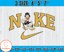 Nike X Gentleman Donal embroidery, Donald Duck embroidery, Disney Character embroidery