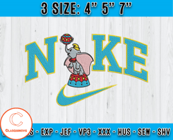 Dumbo Play Ball embroidery, Nike Cartoon embroidery, embroidery applique