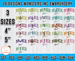 Bundle 11 Designs Monsters INC embroidery, machine embroidery patterns