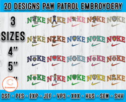 Bundle 20 Designs Paw Patrol embroidery, machine embroidery patterns
