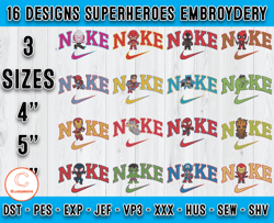 Bundle 16 Designs SuperHeroes embroidery, embroidery movie