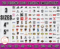 Bundle 123 Designs Logo Fashion Embroidery, machine embroidery patterns 01