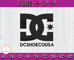 DC shose embroidery, logo fashion embroidery, embroidery file