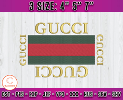 Gucci embroidery machine, Gucci logo embroidery, logo fashion embroidery