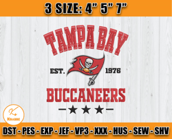 Tampa Bay Buccaneers Football Embroidery Design, Brand Embroidery, NFL Embroidery File, Logo Shirt 15