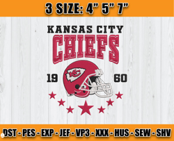 Kansas City Chiefs Football Embroidery Design, Brand Embroidery, NFL Embroidery File, Logo Shirt 57