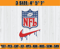 NFL Nike Embroidery Design, Brand Embroidery, NFL Embroidery File, Logo Shirt 118