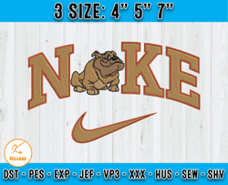 Nike Bulldog Embroidery, Lady And The Tramp Cartoon Inspired Embroidery, Embroidery Machine