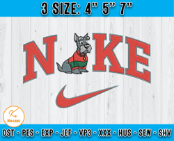 Nike Jock Embroidery, Lady And The Tramp Embroidery, Cartoon embroidery Design