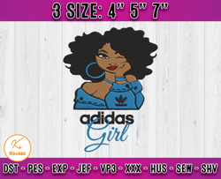 Adidas Girl Embroidery, Adidas Logo Embroidery, embroidery applique