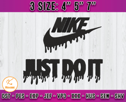 Nike Just Do It embroidery, Nike Logo embroidery, embroidery applique