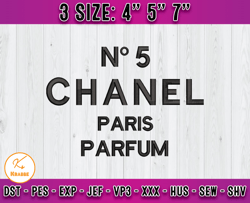 Chanel Paris Parfum embroidery, chanel embroidery, logo fashion embroidery