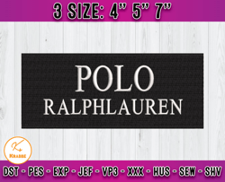 Polo Ralphlauren embroidery, logo fashion embroidery, embroidery applique