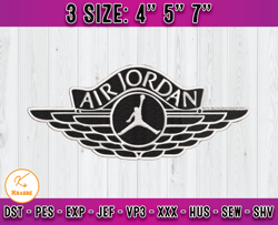 Air Jordan embroidery, Jordan Logo embroidery, logo fashion embroidery