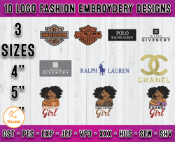 Bundle 10 Designs Logo Fashion Embroidery, embroidery applique 17