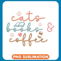 Cats Books Coffee Png
