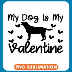 my dog is my valentine plaid pattern png