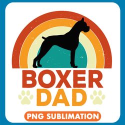 boxer dad rainbow silhouette png