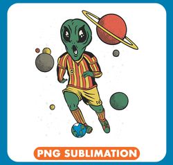 Alien Playing Soccer in Space png