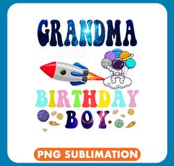 Grandma Of The Birthday Astronaut Boy Space Theme 21 png