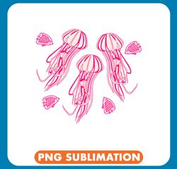 Jellyfish gift Magical Pink Jellyfish Design For Girls Women Beach Summers png