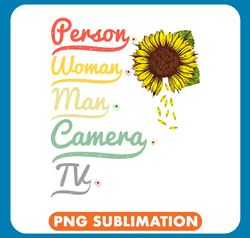 Photograph Person  Woman  Man  Camera  TV vintage sunflower png