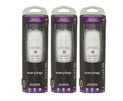 Everydrop FILTER 1, EDR1RXD1, Refrigerator Water Filter, W10295370A compatible (Pack of 3)