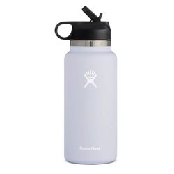 Hydro Flask 2.0 Wide Mouth Water Bottle with Straw Lid - Fog