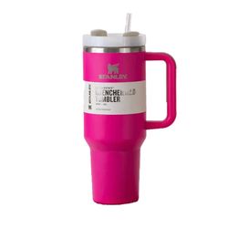 Stanley 40oz Quencher H2.0 FlowState Stainless Steel Vacuum Insulated Tumbler Cosmo Pink