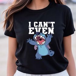 Disney Lilo And Stitch Monster Attack I Cant Even Quote T Shirt