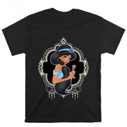 Disney Aladdin Jasmine Geometric Portrait T Shirt
