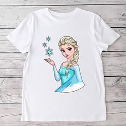 Elsa The Princess In Frozen Disney Cartoon Shirt