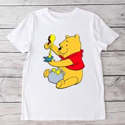 Disney Winnie The Pooh Eating Honey Shirt