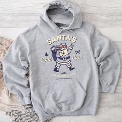 Santa's Coal Club Hoodie, hoodies for women, hoodies for men
